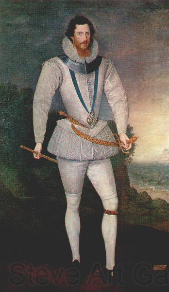 Marcus Gheeraertz the Younger Robert Devereaux, Earl of Essex Spain oil painting art